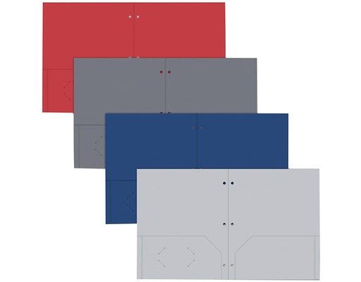 3 Hole Pole Pocket Folders - 12 pack. Excello Brands