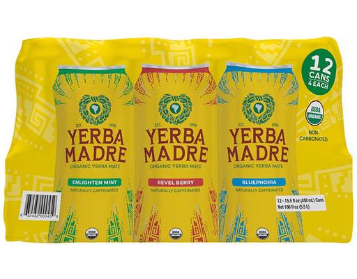 Organic Variety Pack, 12 count, 15.5 fl. oz. Yerba Madre