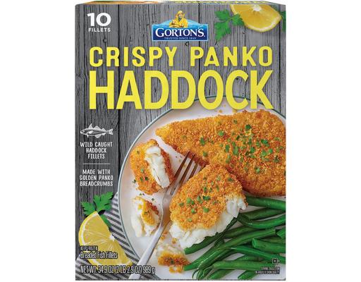 Crispy Panko Wild Caught Haddock 100% Whole Fish Fillets, 10 count Gorton���s