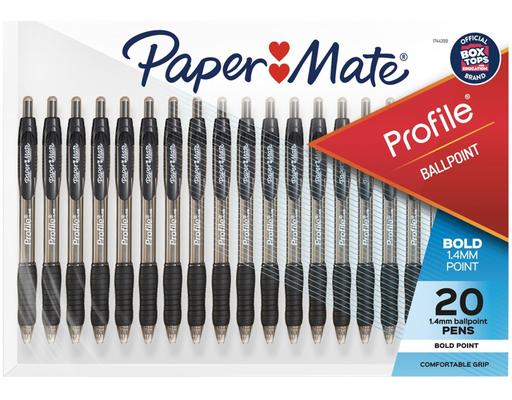 Profile Pen, 20 pack, Black Paper Mate