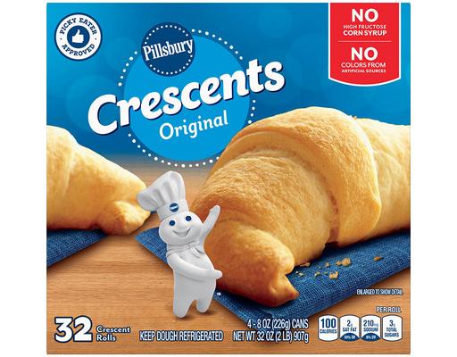 Original Crescent Rolls, Bakes 32 Rolls, 4 pack, 8 oz. Pillsbury