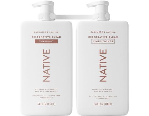 Cashmere & Vanilla Shampoo & Conditioner, 34 fl ounce each, 2 pack Native