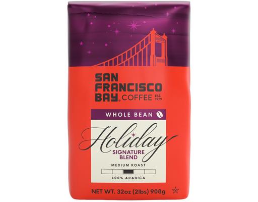Holiday Signature Whole Bean 32 ounce San Francisco Bay Coffee