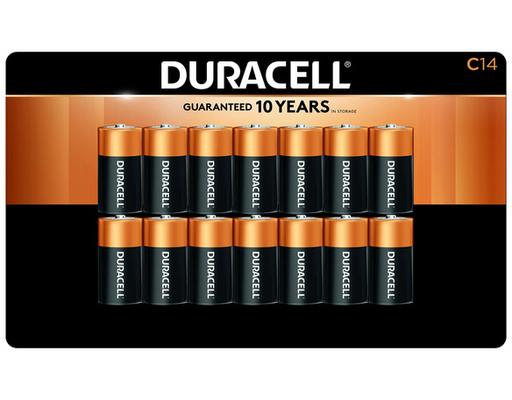 C Alkaline Batteries, 14 pack Duracell
