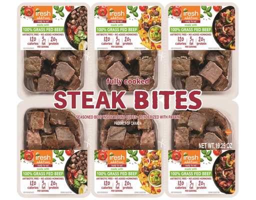 Steak Bites, 6 pack Fresh Additions