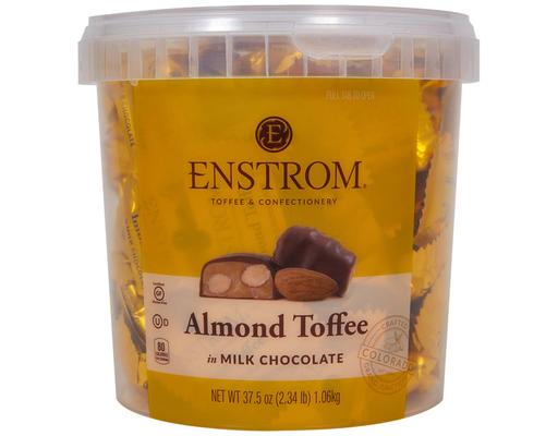 Almond Toffee in Milk Chocolate, 37.5 ounce Enstrom