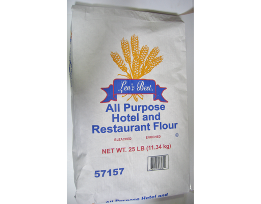 All Purpose Hotel and Restaurant Flour, 25 lb. Len'z Best