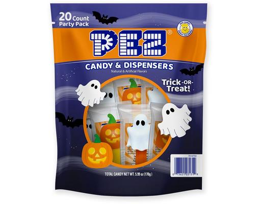 Halloween Candy & Dispensers Party Bag, 20 count. Pez