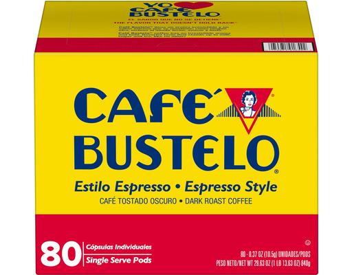 K-Cup Pods, Espresso, 80 count. Cafe Bustelo