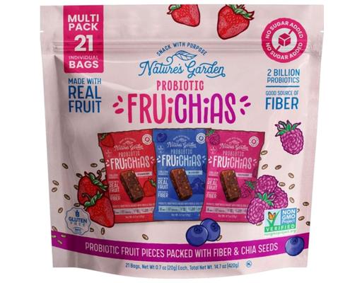 Probiotic FruiChia Variety Pack Snacks, 0.7 oz., 21 pack. Nature's Garden