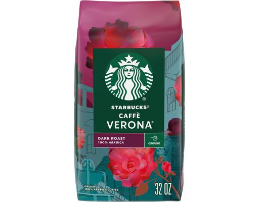 Dark Roast Ground Coffee, Caffe Verona, 32 oz. Starbucks
