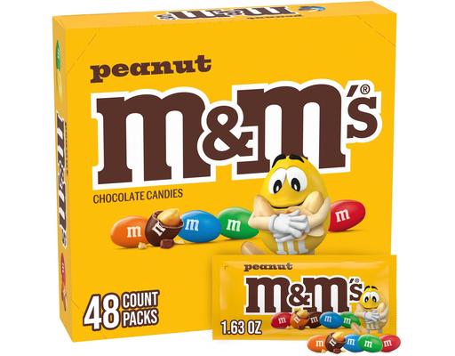 Peanut, Full Size, 1.74 ounce each, 48 pack M&M's