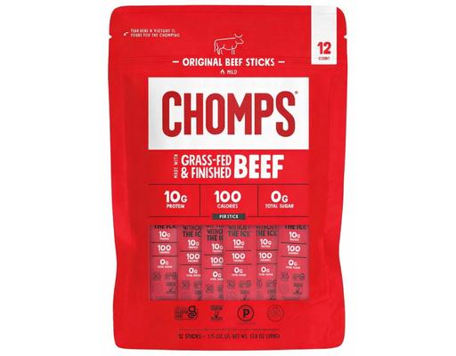 Original Beef Sticks, 1.15 oz., 12 pack Chomps