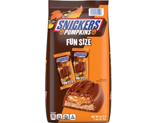Pumpkins Fun Size Milk Chocolate Candy Bars, 43 pcs. Snickers