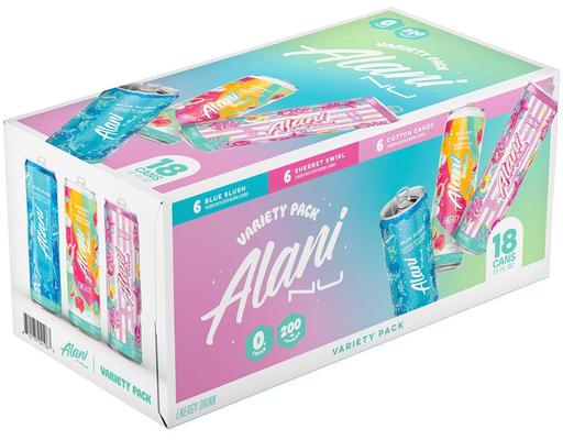 Energy Slush Variety Pack, 12 fl. oz., 18 pack Alani Nu