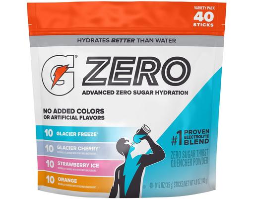 G Zero Powder Variety Pack, 40 pack. Gatorade