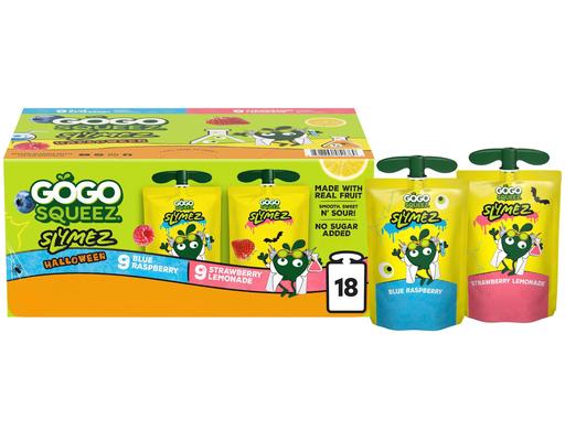 SlymeZ, Halloween Variety Pack, 3.5 oz., 18 pack. Gogo Squeez
