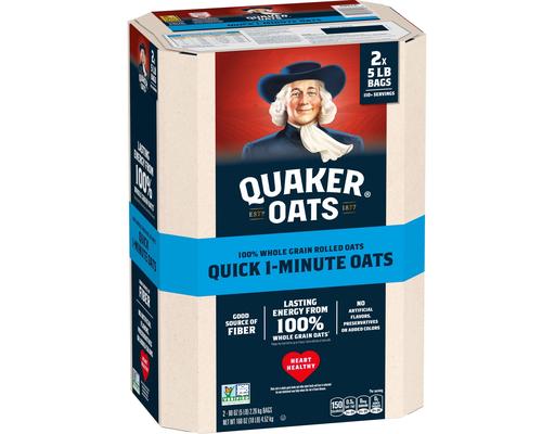 Quick 1-Minute Oats, 5 Pounds (2-pk) Quaker