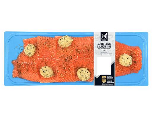 Garlic Pesto Salmon Side, priced per pound Member's Mark