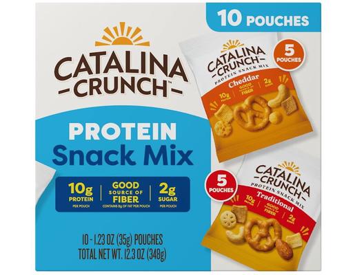Variety Snack Mix, 1.23 oz., 10 pack. Catalina Crunch