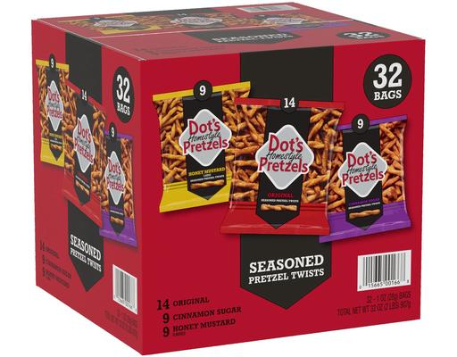 Homestyle Pretzel Twists Variety Pack, 1 oz., 32 pack. Dot's