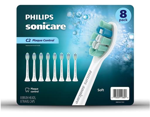 Plaque Control Replacement Toothbrush Heads, 8 count. Philips Sonicare