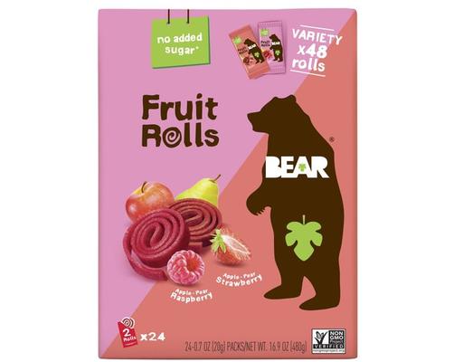 Fruit Rolls Variety Pack, 48 count, 16.9 oz Bear