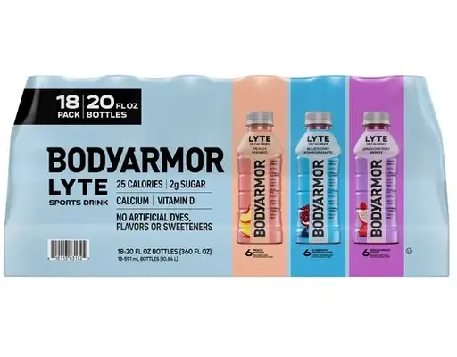 Lyte SuperDrink, Variety Pack, 20 fl oz, 18-count Bodyarmor