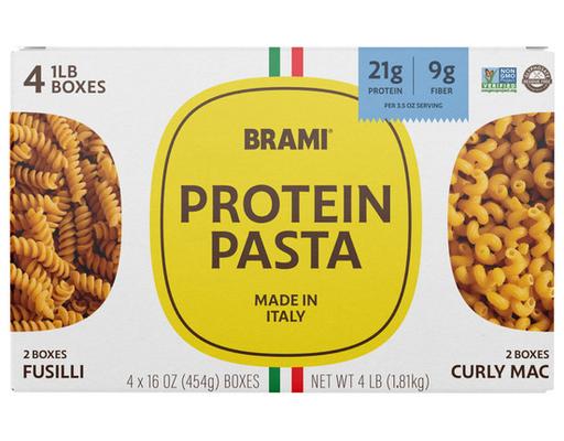 Protein Pasta Variety Pack, 16 oz, 4 count Brami